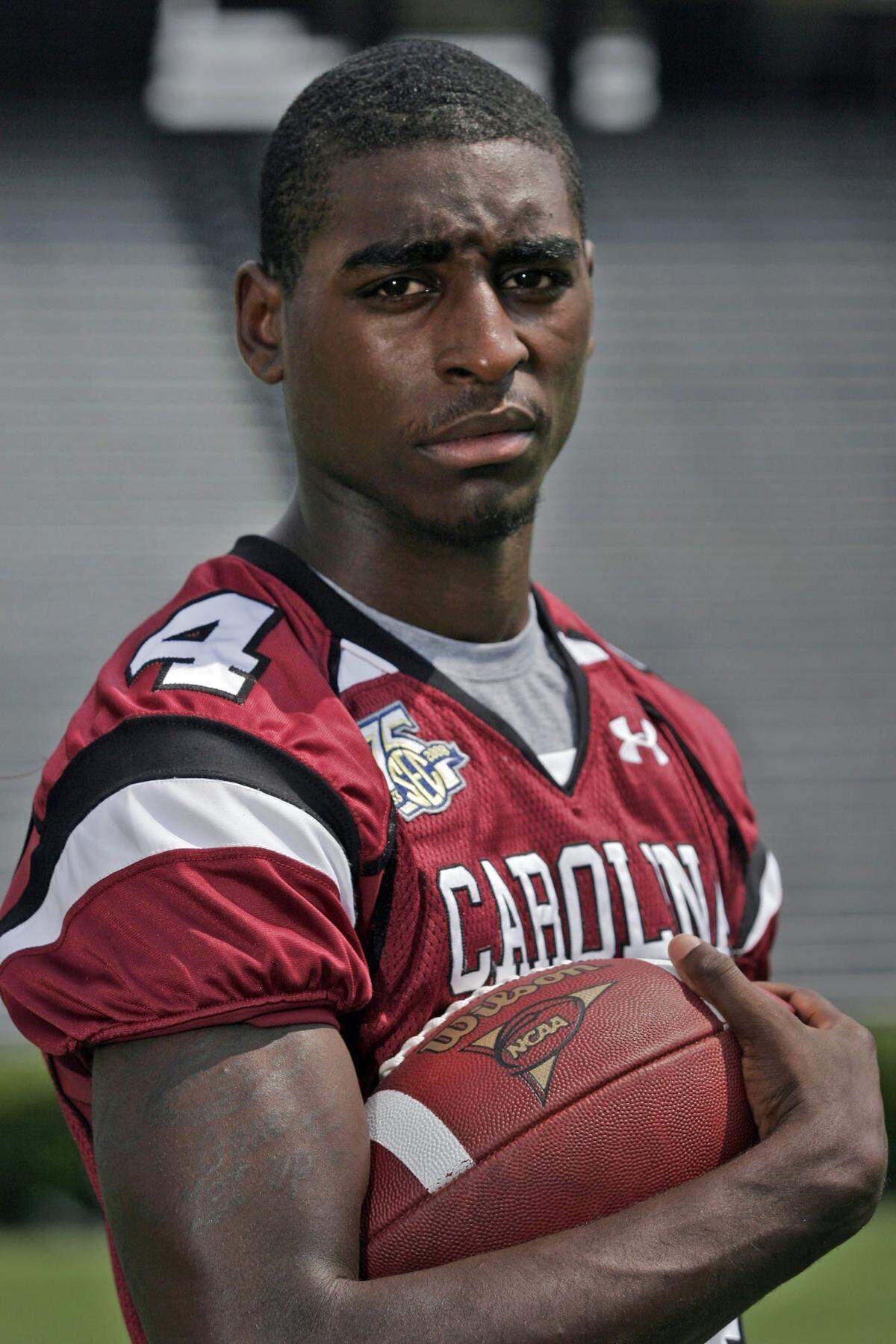 South Carolina wide receiver Jason Barnes as a freshman in 2007