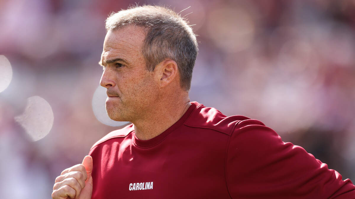 South Carolina head coach Shane Beamer is seen before the Gamecocks’ game against Alabama at Williams-Brice Stadium in Columbia on Saturday, October 25, 2025.
