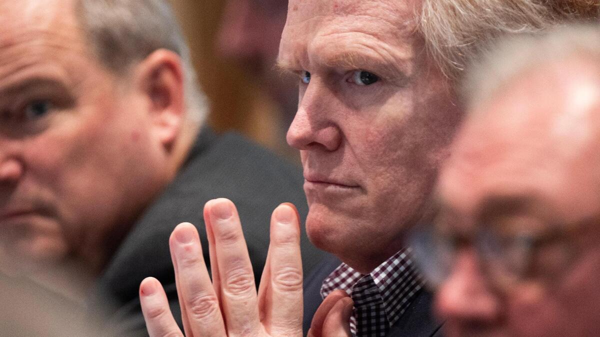 Alex Murdaugh listens to Dr. Paul McManigal’s testimony during Murdaugh’s trial for murder at the Colleton County Courthouse on Tuesday, February 28, 2023. Joshua Boucher/The State/Pool