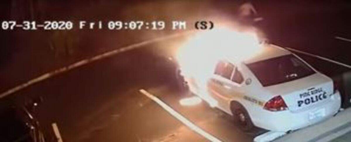 Years after a Pine Ridge police car was set on fire, an arrest has been made, SLED said.