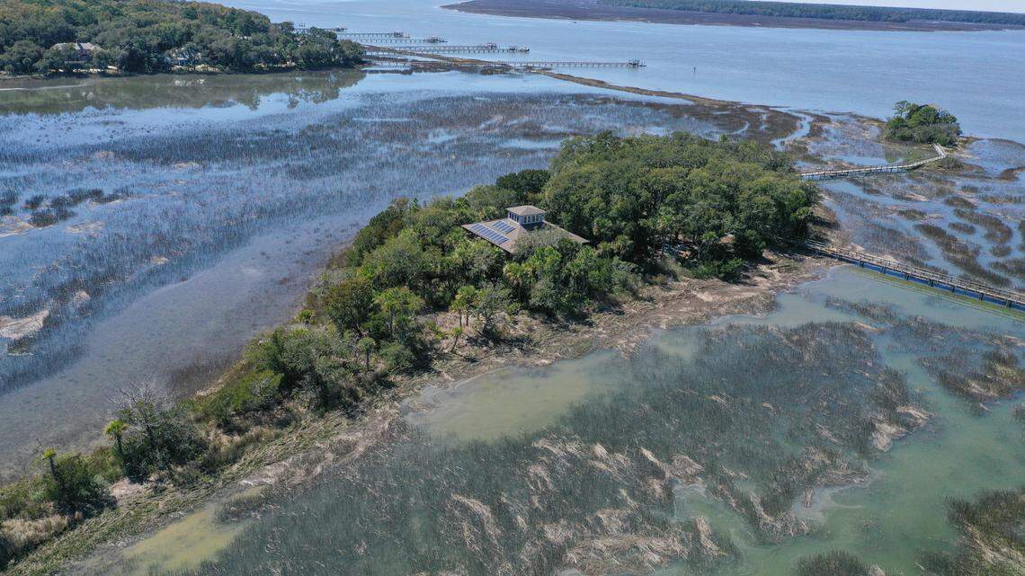 1 Old House Cay is a cluster of three private islands selling for $1,935,000 off the coast of Hilton Head Island.