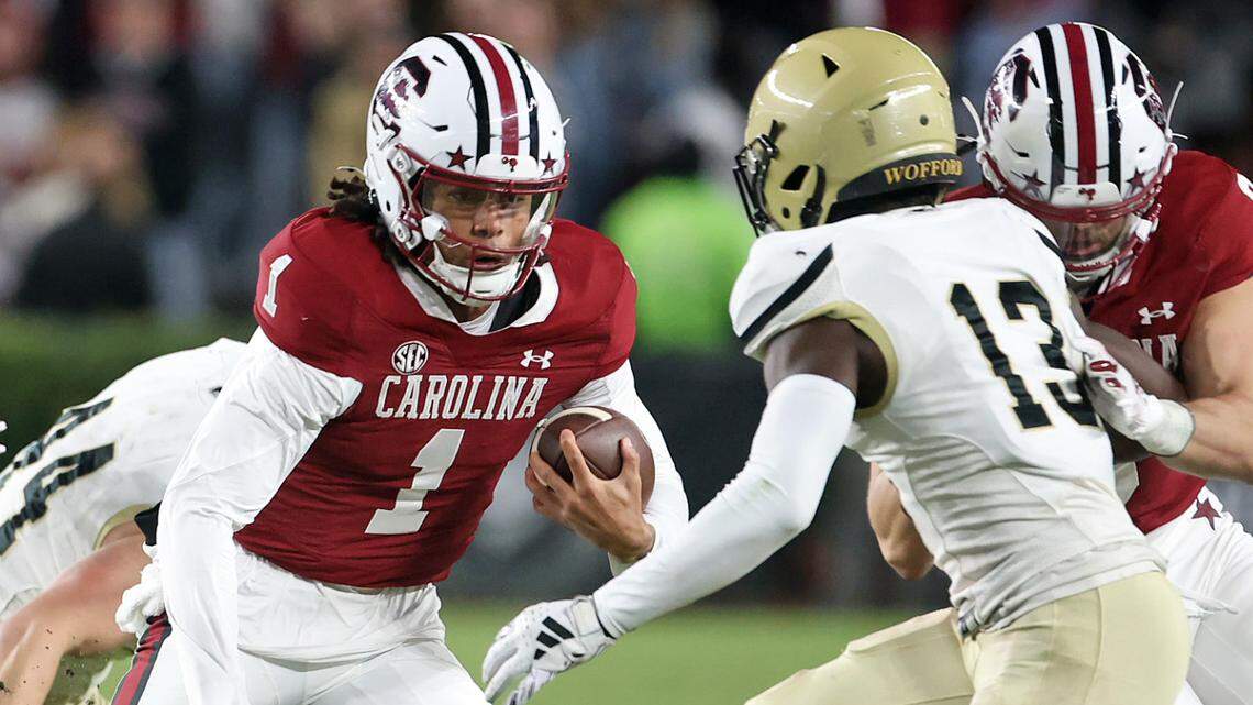 South Carolina’s Robby Ashford during Saturday’s game against Wofford at Williams-Brice Stadium.