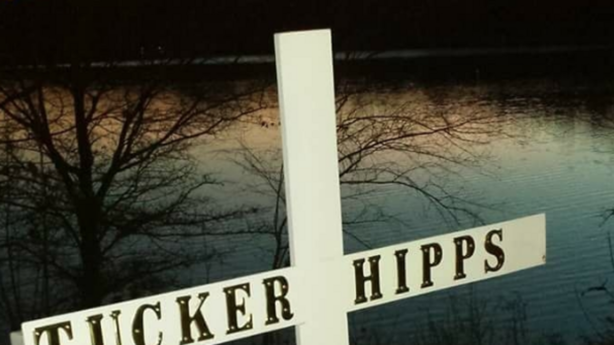 A $100,000 reward is offered in the case of Tucker Hipps, a Clemson University fraternity pledge who fell to this death from a bridge on Highway 83.