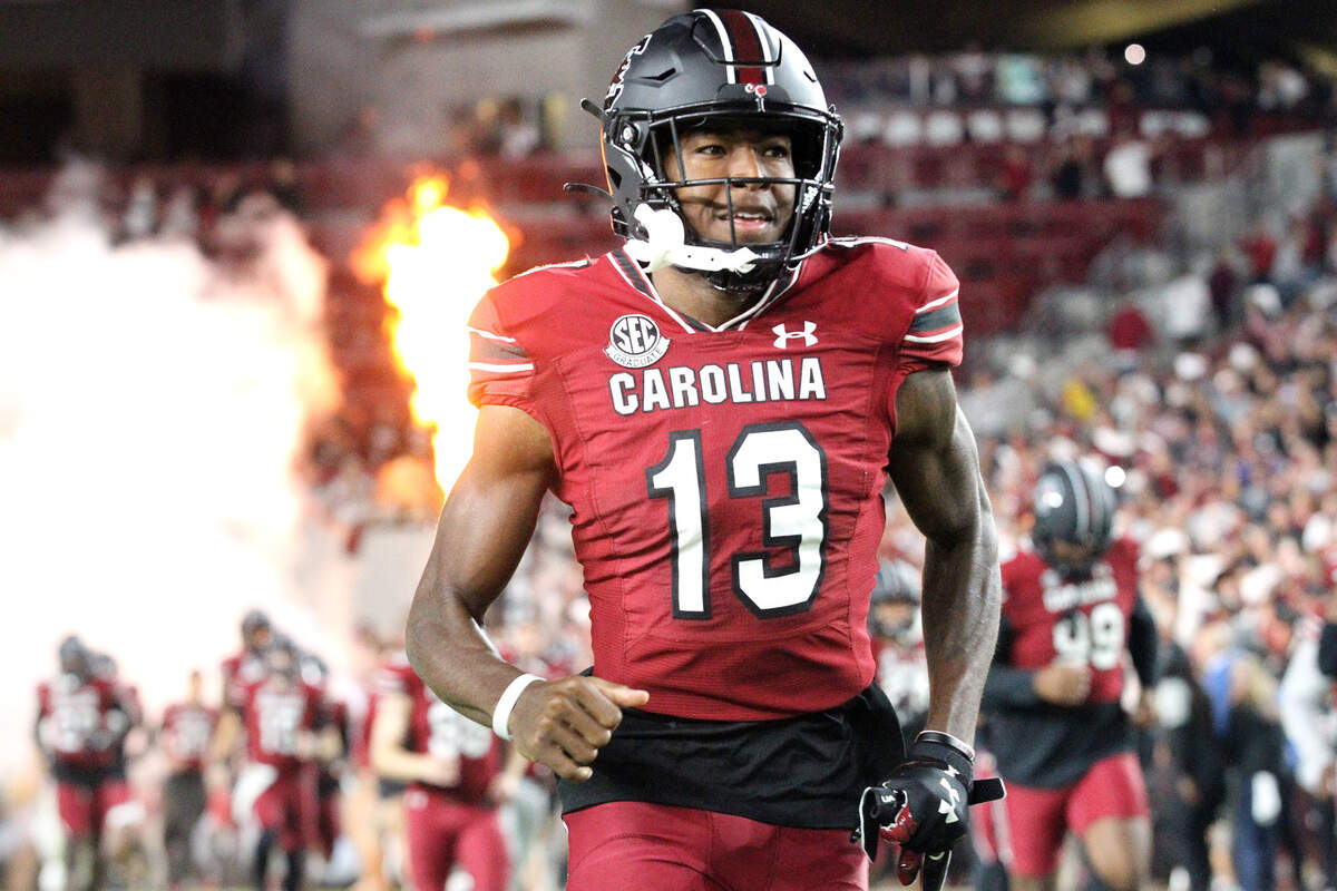 South Carolina’s Jalen Brooks during the Gamecocks’ Oct. 22, 2022 game against Texas A&M at Williams-Brice Stadium.