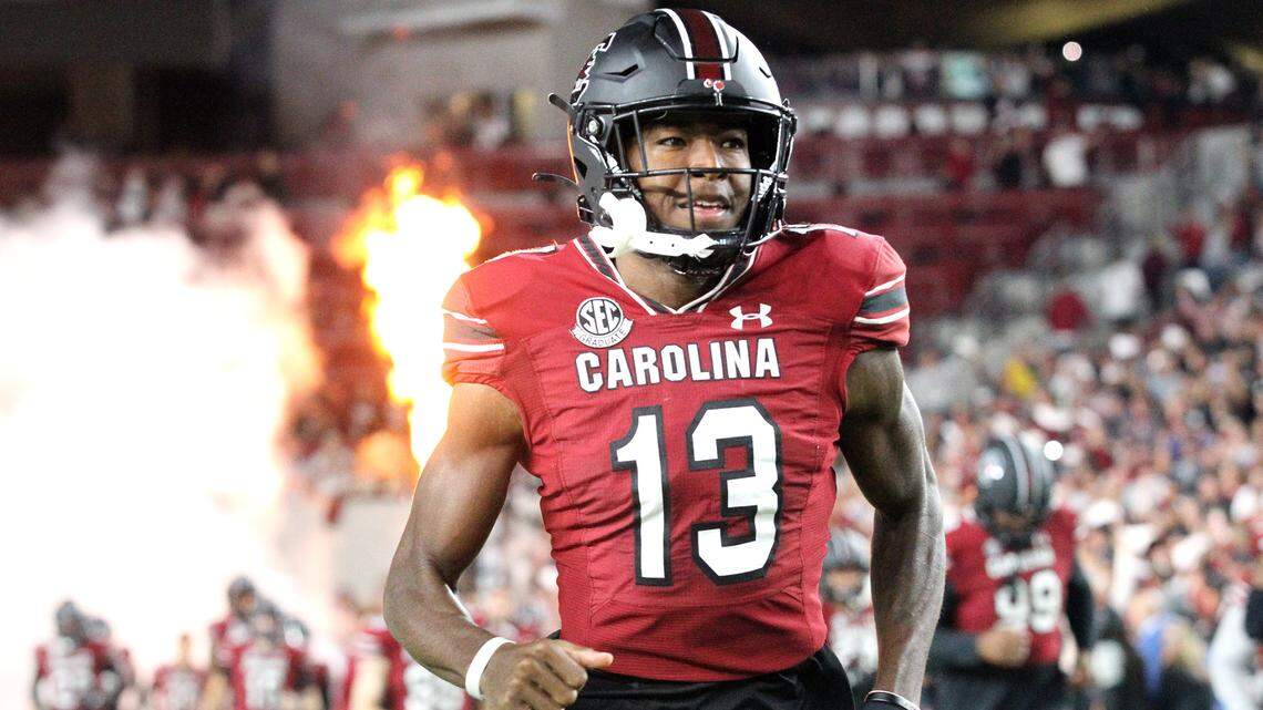 South Carolina’s Jalen Brooks during the Gamecocks’ Oct. 22, 2022 game against Texas A&M at Williams-Brice Stadium.