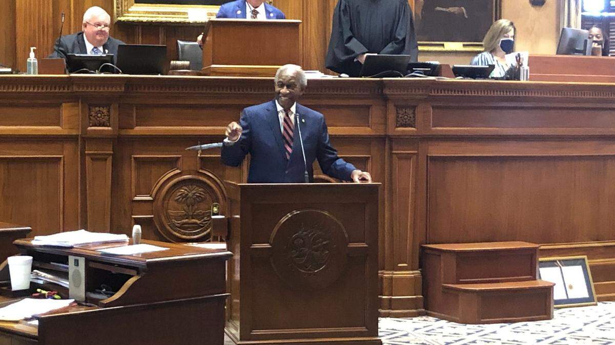 State Sen. John Matthews, D-Orangeburg, says his farewell to colleagues on Tuesday, Sept. 22. Matthews is not seeking reelection. He retires after 46 years in the S.C. Legislature as the longest serving African American legislator in state history.