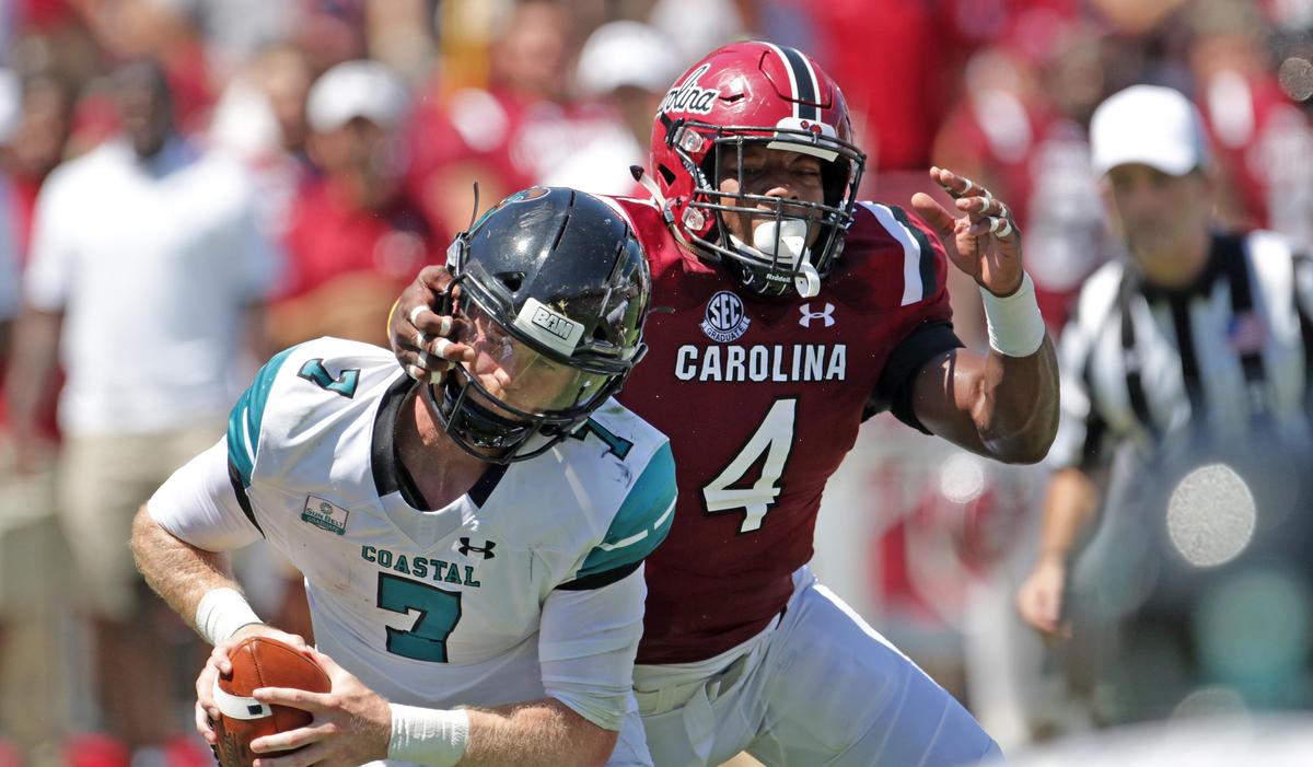 USC last faced the Chanticleers in 2018, a 49-15 victory at Williams-Brice Stadium.&nbsp;