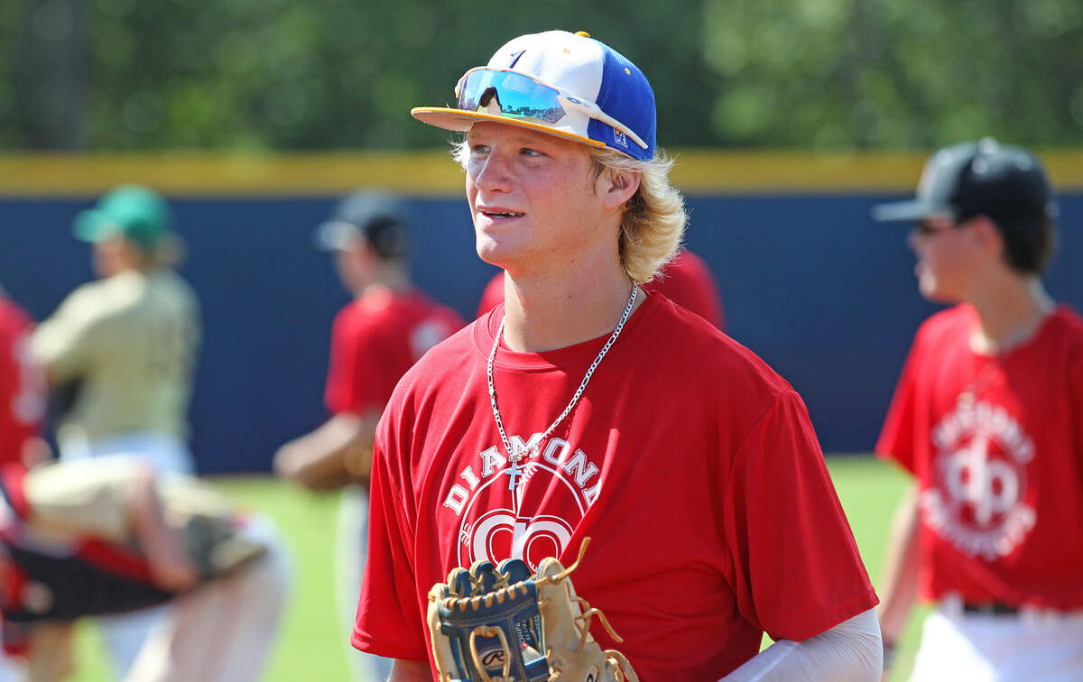 Lexington High’s Landon McMahan was at Columbia International University on Wednesday for the annual Diamond Prospects summer showcase. About 160 players from across the state attended the two-day event.
