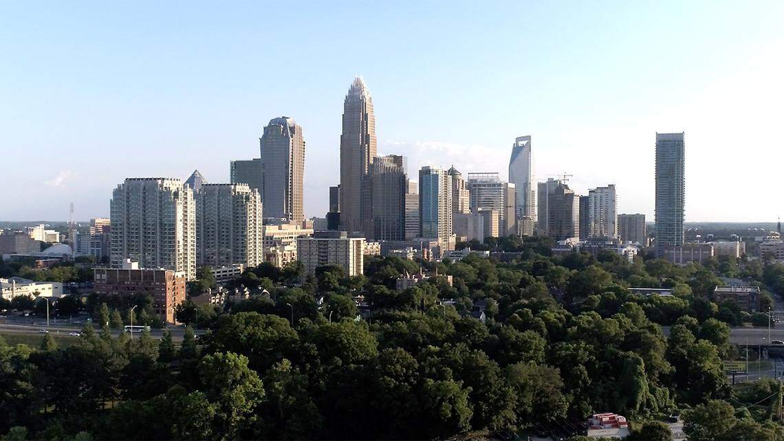 The skyline of Charlotte, NC on Wednesday, June 6, 2018.