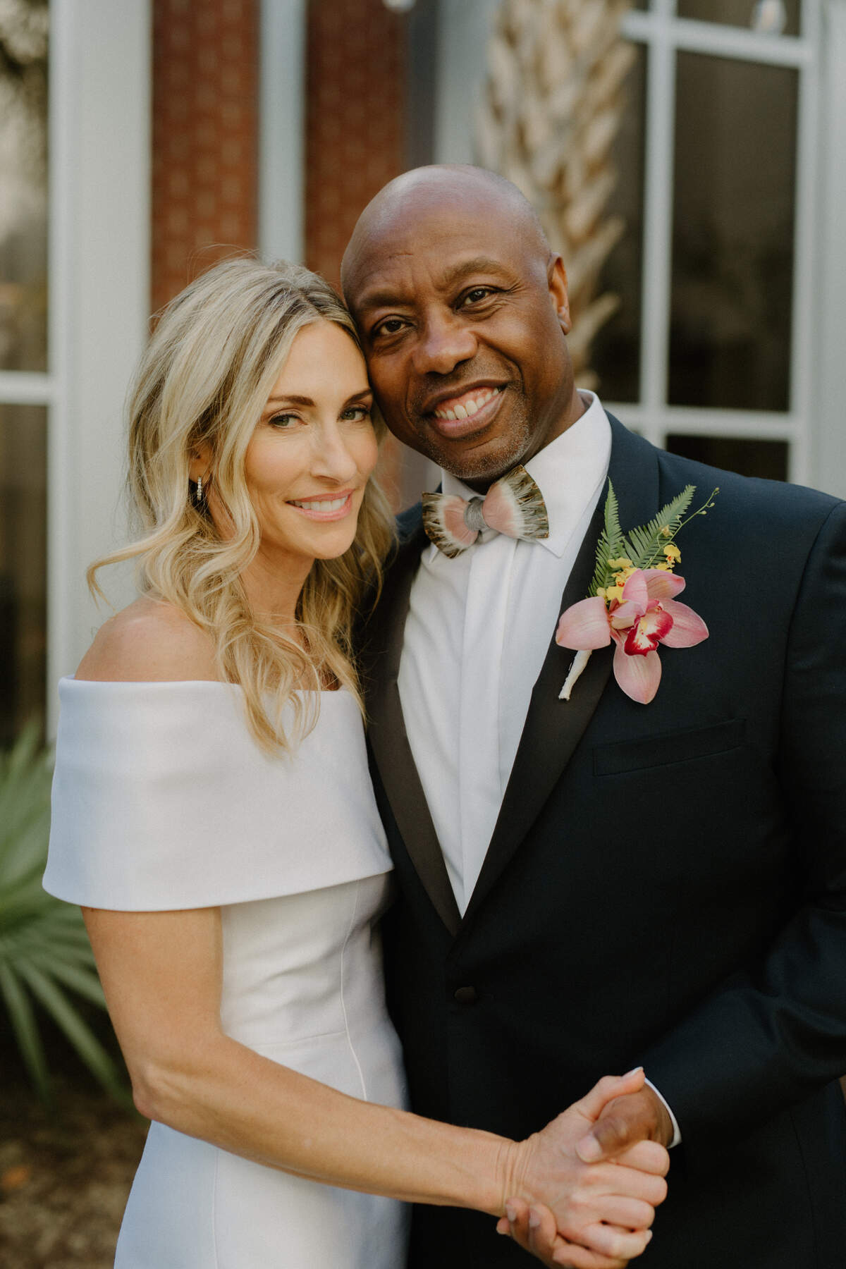 U.S. Senator Tim Scott marries interior designer Mindy Noce in a private ceremony at Seacoast Church in Mount Pleasant on August 3, 2024.