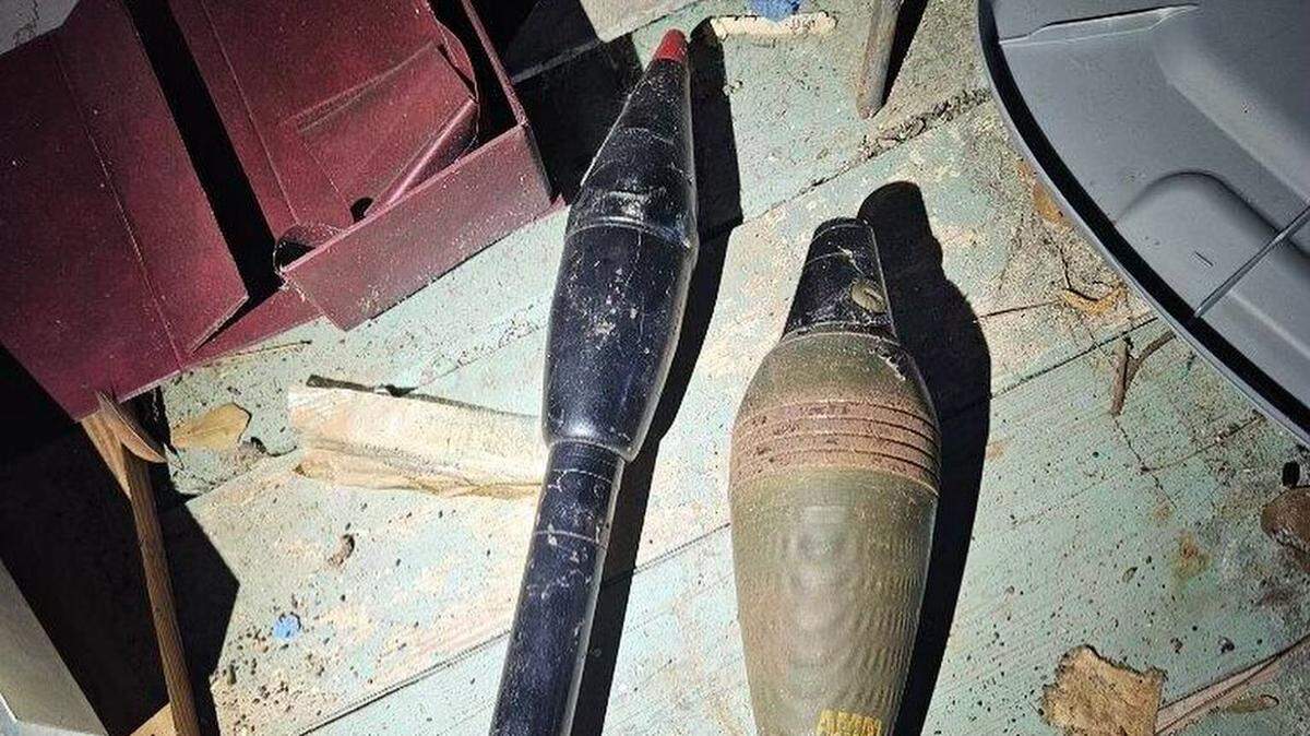 Forest Acres police said a rocket-propelled grenade (anti-tank munition) and a mortar round were found in a shed.