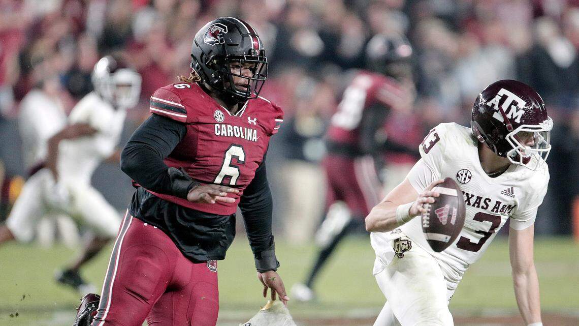 South Carolina’s Zacch Pickens during the Gamecocks’ Oct. 22, 2022 game against Texas A&M at Williams-Brice Stadium.