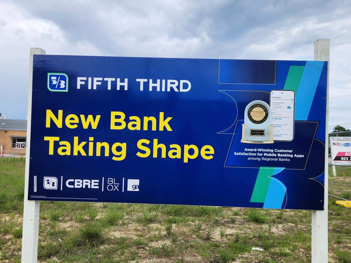 A Fifth Third Bank branch is in development at Platt Springs Crossing off Platt Springs Road in Lexington County’s Red Bank area.