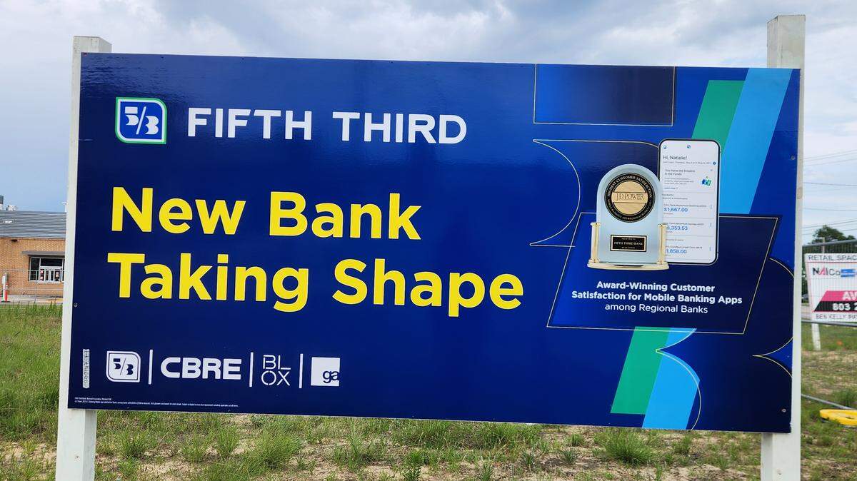 A Fifth Third Bank branch is in development at Platt Springs Crossing off Platt Springs Road in Lexington County’s Red Bank area.