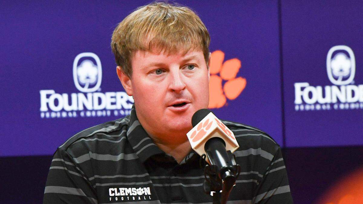 Former Clemson defensive coordinator Wes Goodwin in 2024