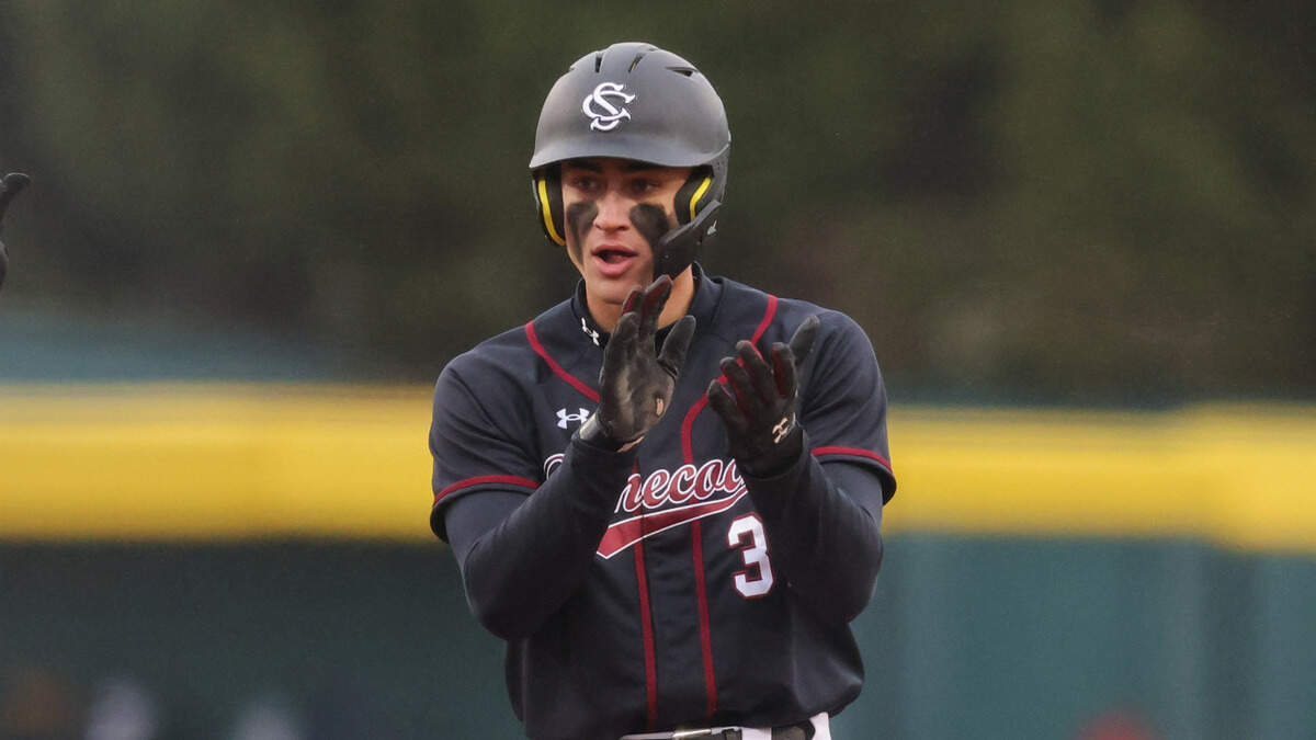 South Carolina’s Dalton Mashore (3) had a grand slam Tuesday night.