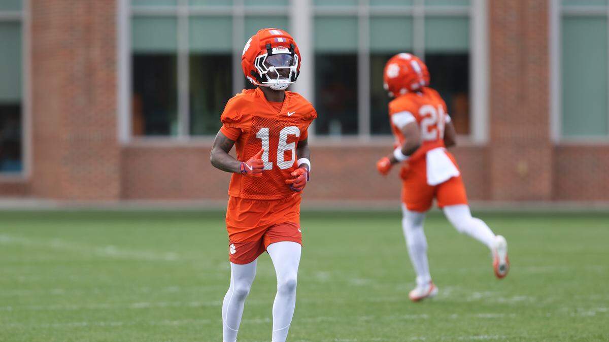 Clemson transfer running back Chris Johnson Jr. (16)