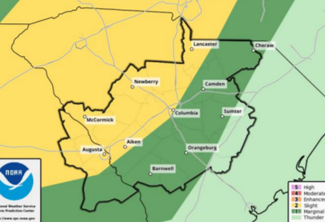 As Tropical Depression Fred moves north severe weather effects are possible in South Carolina and the Midlands.