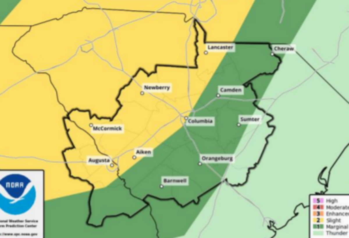 As Tropical Depression Fred moves north severe weather effects are possible in South Carolina and the Midlands.