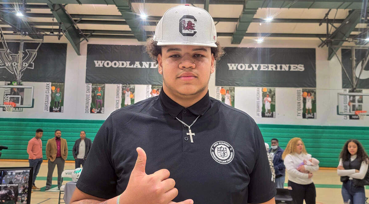 South Carolina football commitment Kam Pringle from Woodland High School