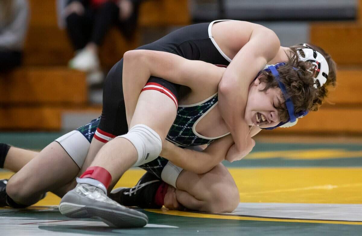 Heathwood Hall defeated Cardinal Newman and finished third in the SCISA 2022 Duals State Wrestling Tournament at Ben Lippen on Saturday, February 5, 2022.