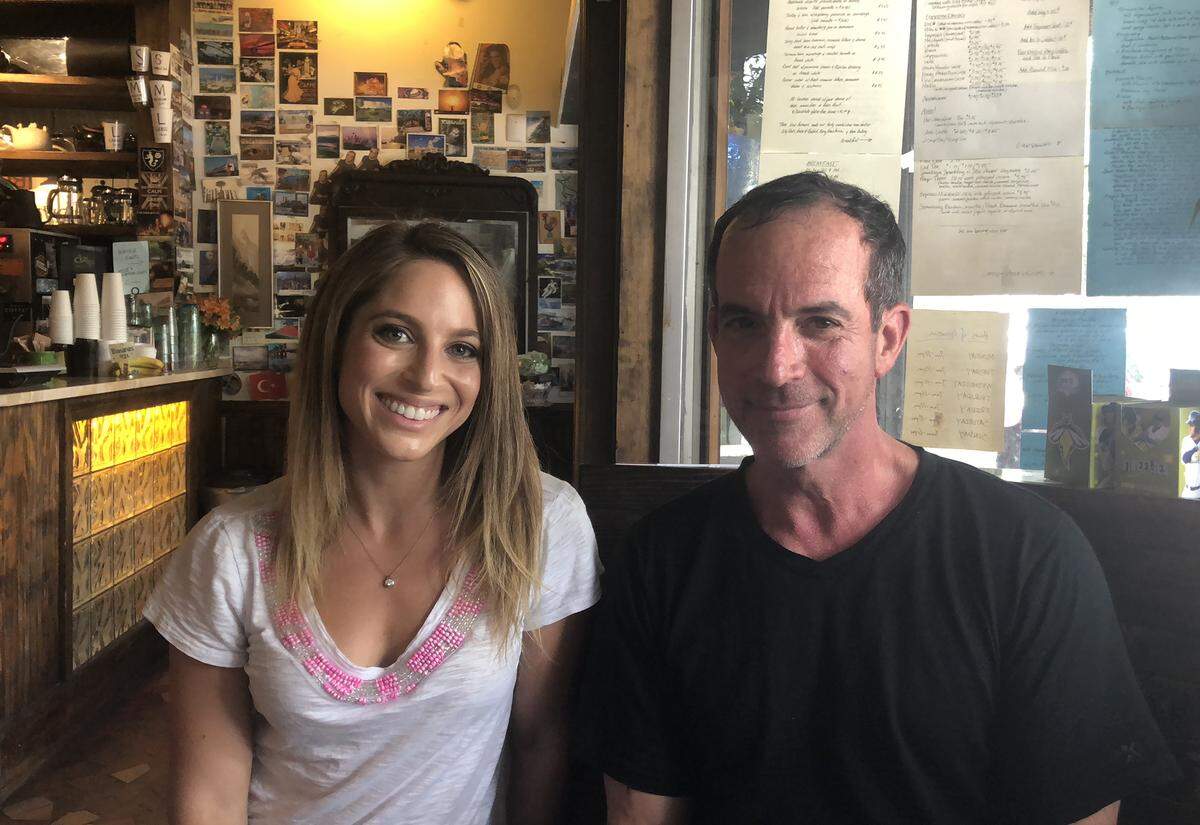 Heather Cooper and Emile DeFelice of Soda City Market in Columbia, SC. The Saturday morning market on Main Street will celebrate its 300th edition on July 7, 2018.