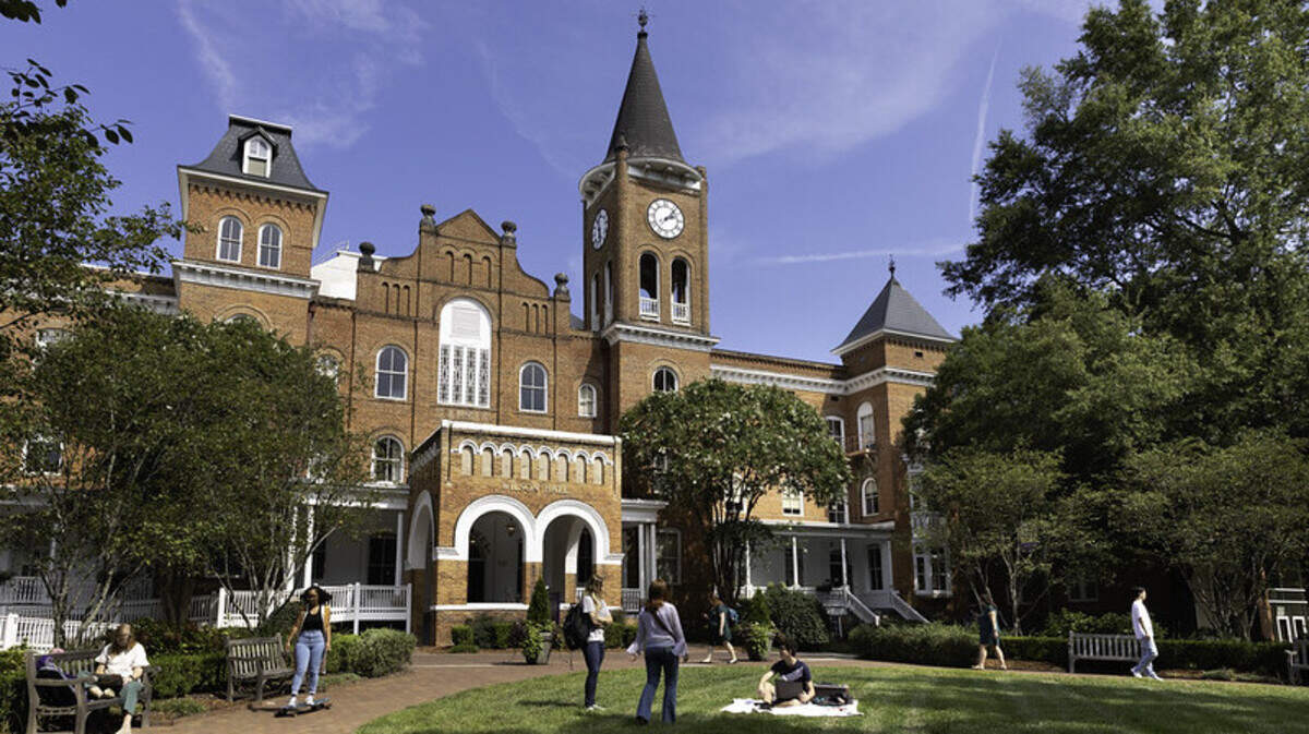 Wilson Hall, built in 1889, once was the only building on Converse College campus. It’s on the national registry of Historic Places.
