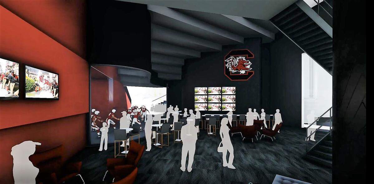 “2001 Club”: Luxury ground-level air-conditioned club space to accommodate not only loge patrons, but also approximately 300 more passes that will provide the purchaser access to views of the Gamecocks entering the field to 2001.