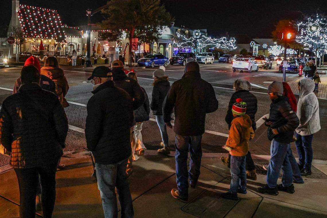 Events like Lexington’s Carolighting Ceremony at the Icehouse Amphitheater on Friday Dec. 6, 2024. draw people to the Main Street business corridor.