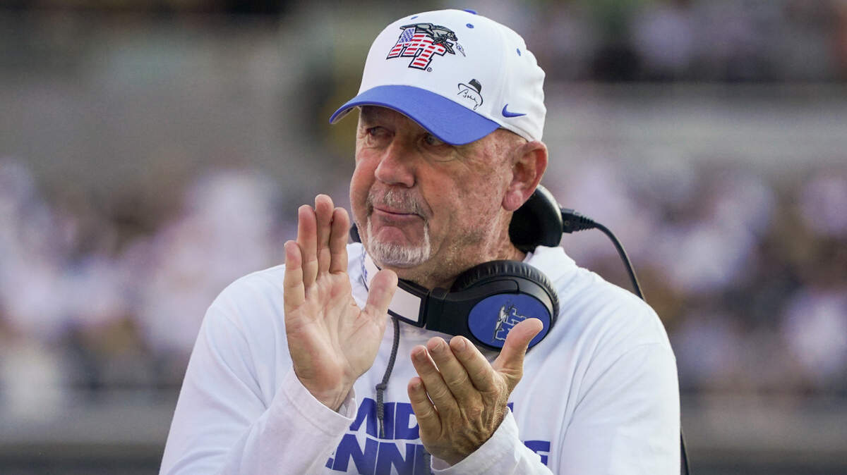 Rick Stockstill was with Middle Tennessee in 2023.