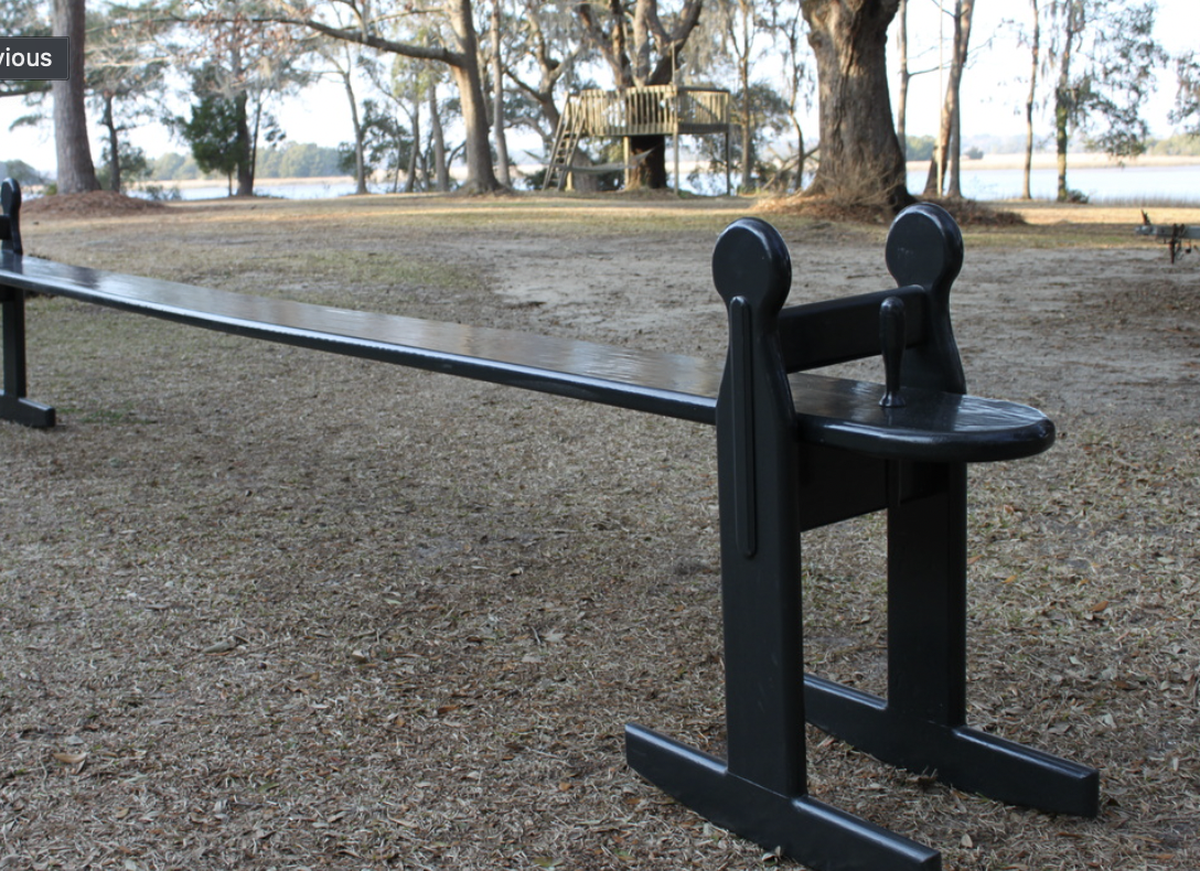Perry Gervais makes joggling boards at his Johns Island woodworking business.