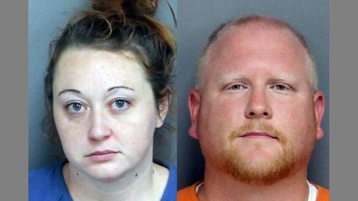 Jennifer Bunting English, left, and David English