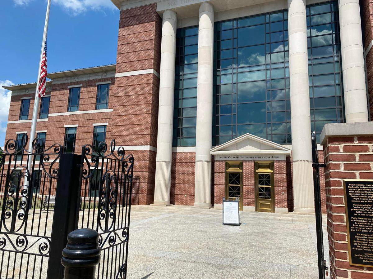 Columbia SC federal courthouse where a grand jury issued an indictment in the theft of $1.4 million from a disabled veteran.