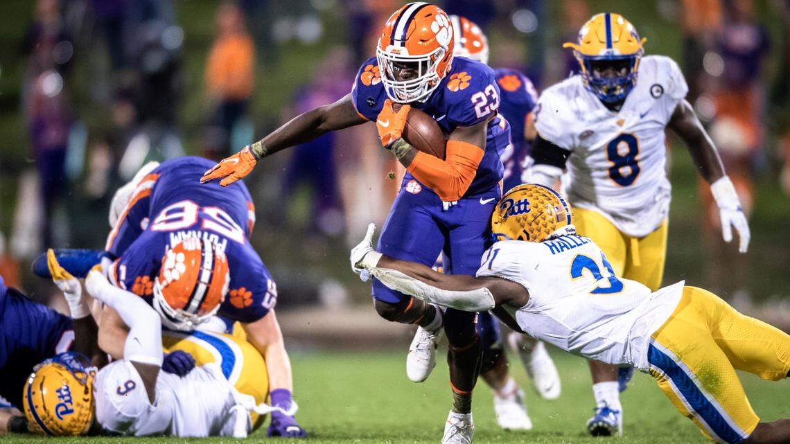 Clemson running back Lyn-J Dixon takes over as the Tigers’ starter in 2021.