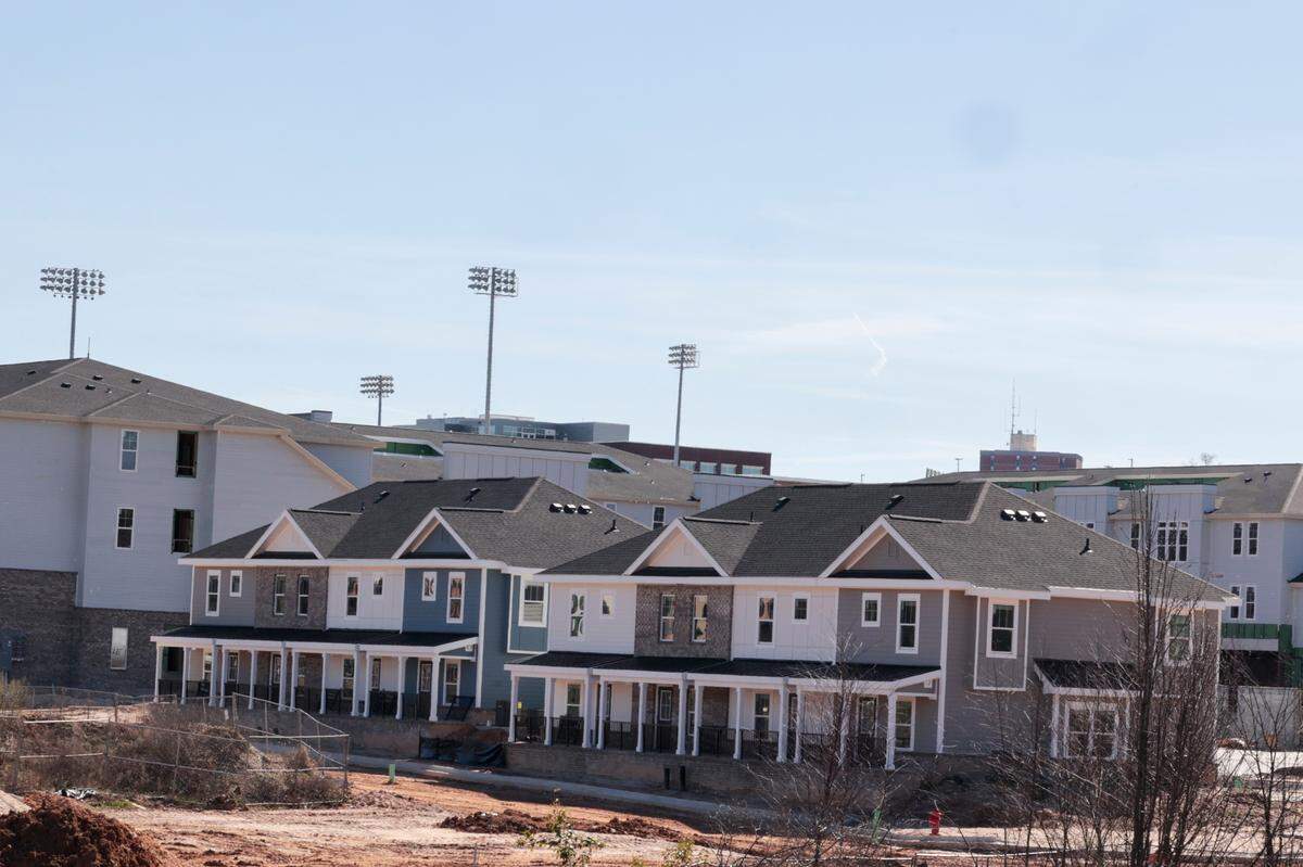 Construction is underway for Midtown at BullStreet District. The nearly two-acre housing development includes18 two-bedroom townhouse units and 72 one-, two- and three-bedroom garden-style units.