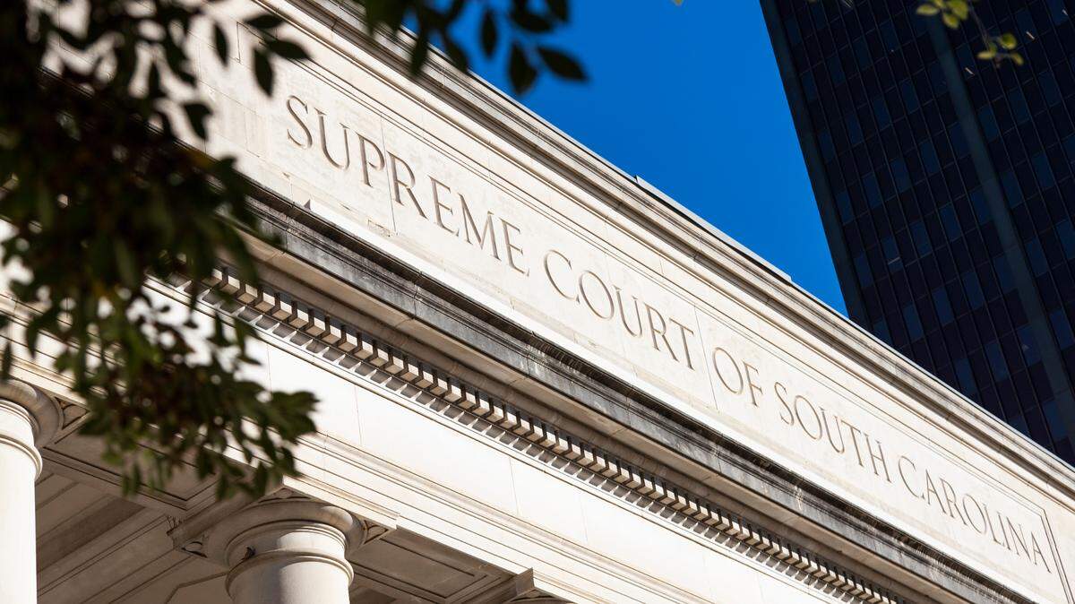 The South Carolina Supreme Court is shown in 2022.