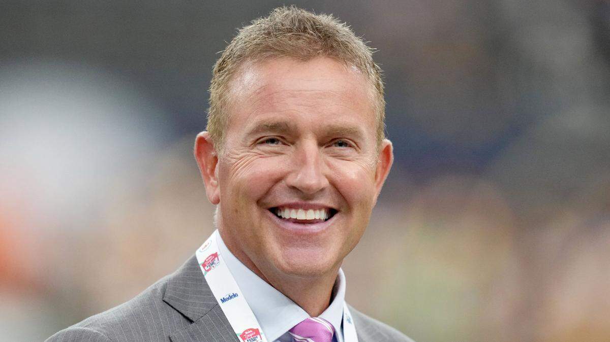 College football broadcaster Kirk Herbstreit has served as an analyst on “College GameDay” since 1996 and has been ESPN and ABC’s lead game analyst since 2006.