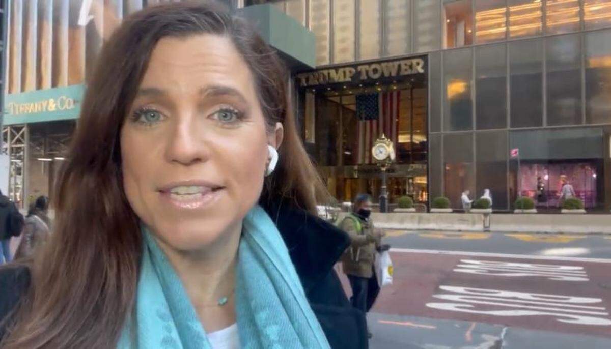 In this screenshot, U.S. Rep. Nancy Mace, R-Daniel Island, makes her case outside of Trump Tower in New York City on Thursday, Feb. 10, 2022, just one day after former President Donald Trump endorsed Republican Katie Arrington, one of Mace’s GOP challengers in the South Carolina congressional Republican primary.