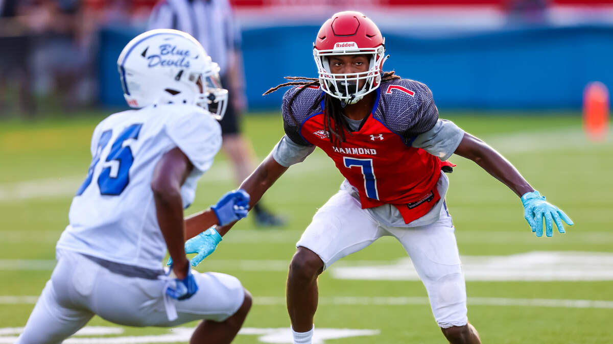 Hammond DB Zay Mathis during their three-team scrimmage at Dreher High School on Aug. 12, 2024.