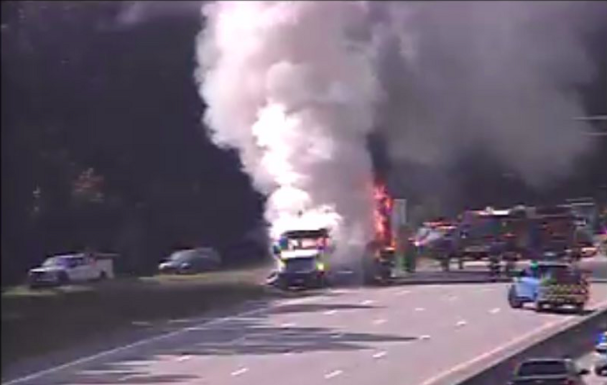 A semi-truck was on fire on I-26 near I-20. Columbia, Irmo and Lexington County fire departments extinguished the blazed.