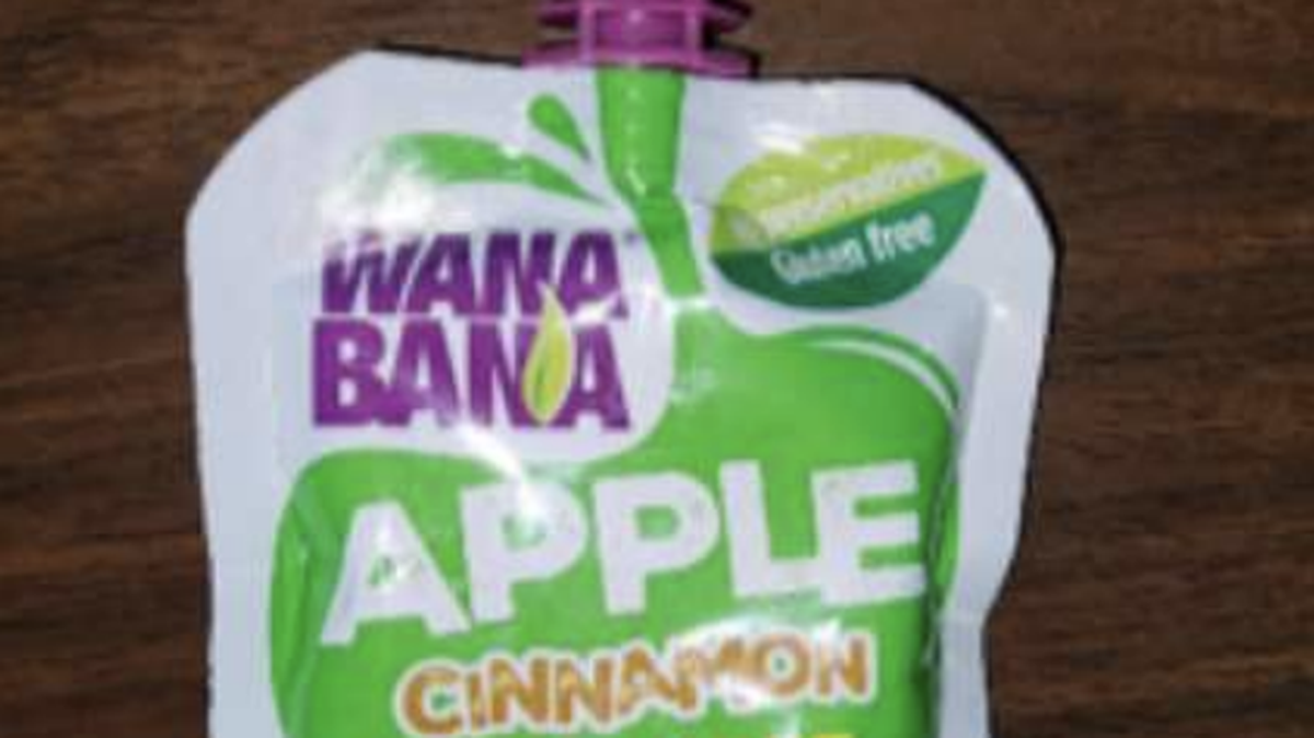 WanaBana Apple Cinnamon Fruit Puree iwas sold nationwide and found to contain lead.