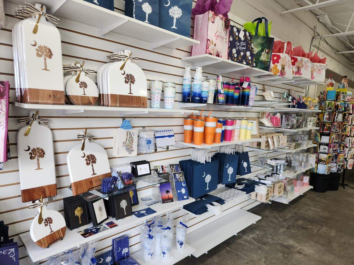 The South Carolina state flag is emblazoned on items offered at If It’s Paper at 1801 Gervais St. in Columbia.
