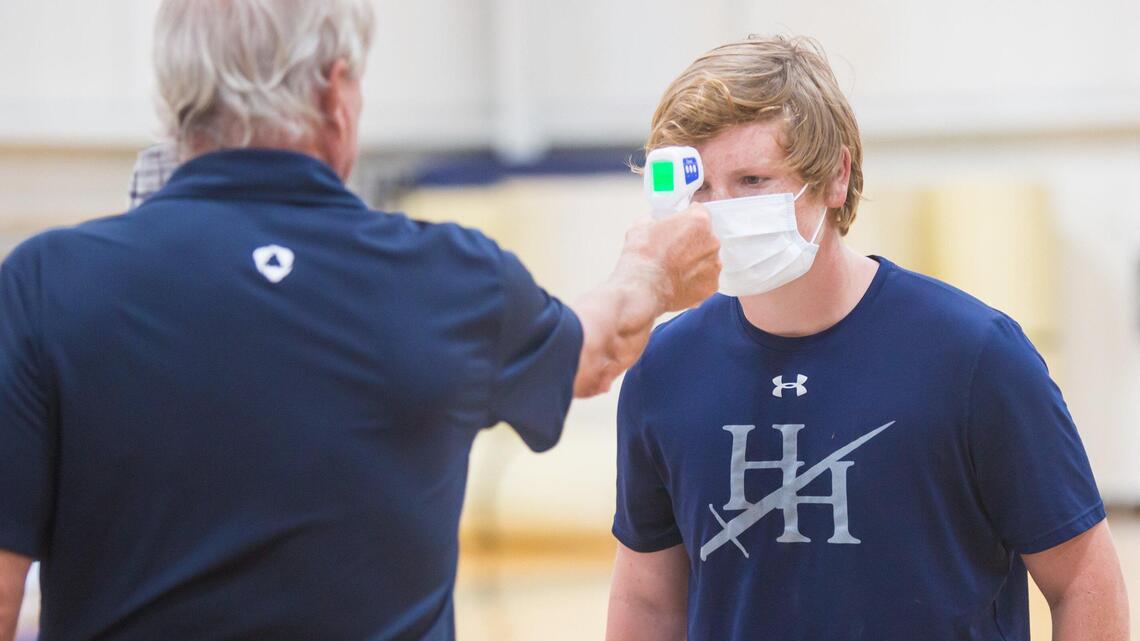First look: SC high schools hold first on-campus sports workouts of coronavirus era