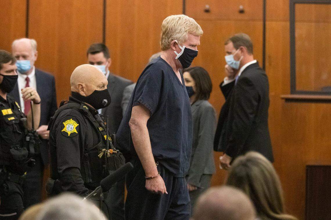 Alex Murdaugh enters the Richland County Courthouse before he is denied bond on Tuesday, October 19, 2021.