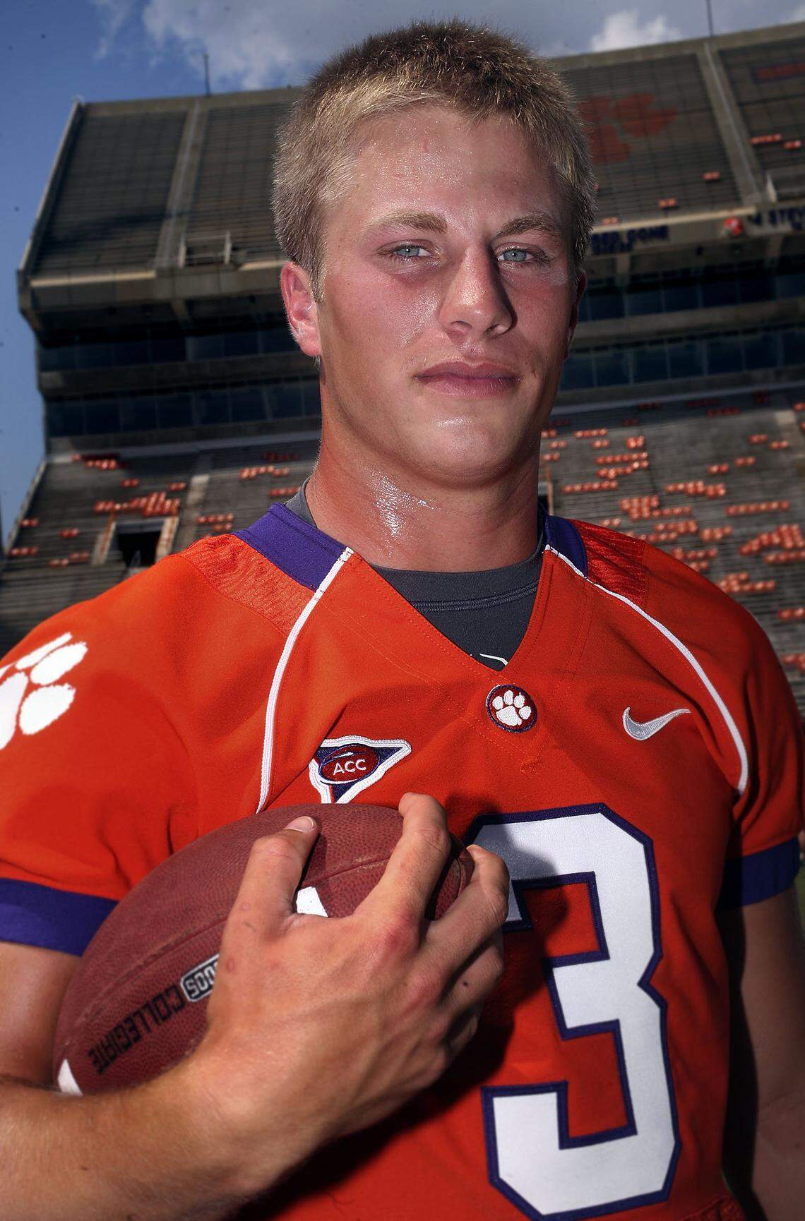 Willy Korn during Clemson's 2009 media day photo shoot