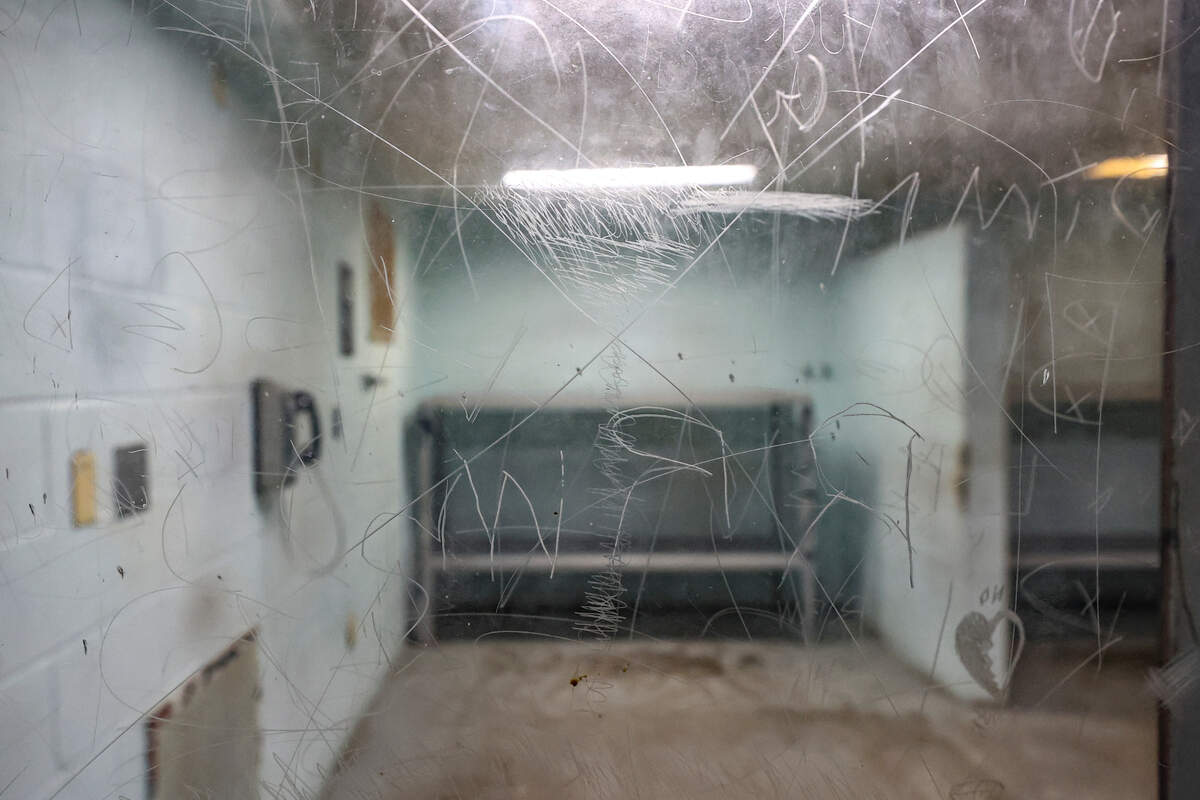 Old dormitory cell blocks featured bunk beds and graffiti-riddled walls at Alvin S. Glenn Detention Center in Columbia.