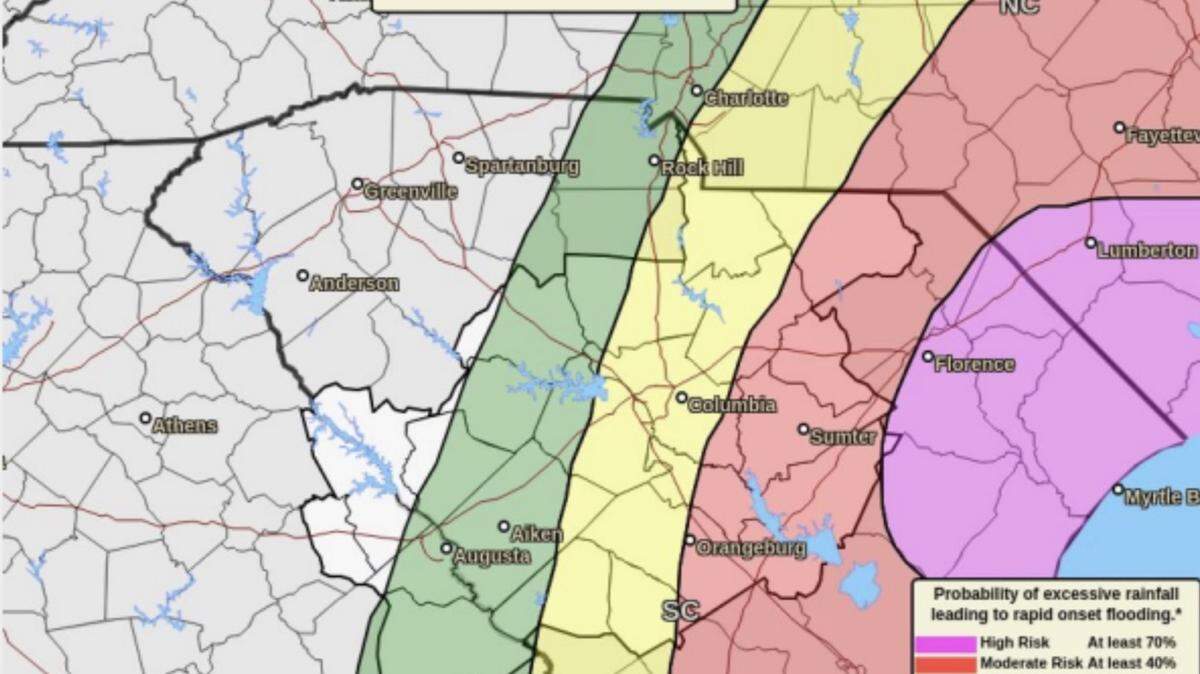 Here’s how much rain Debby has dumped on Columbia so far and what’s still to come, NWS says
