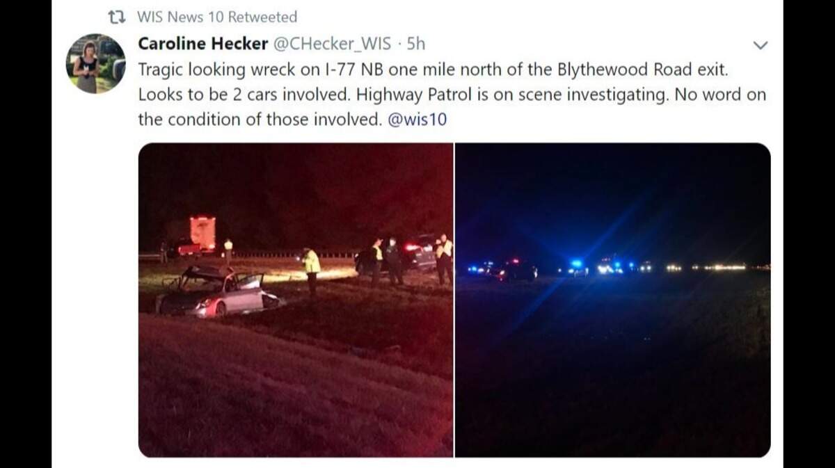 Two people were killed in a crash on I-77.