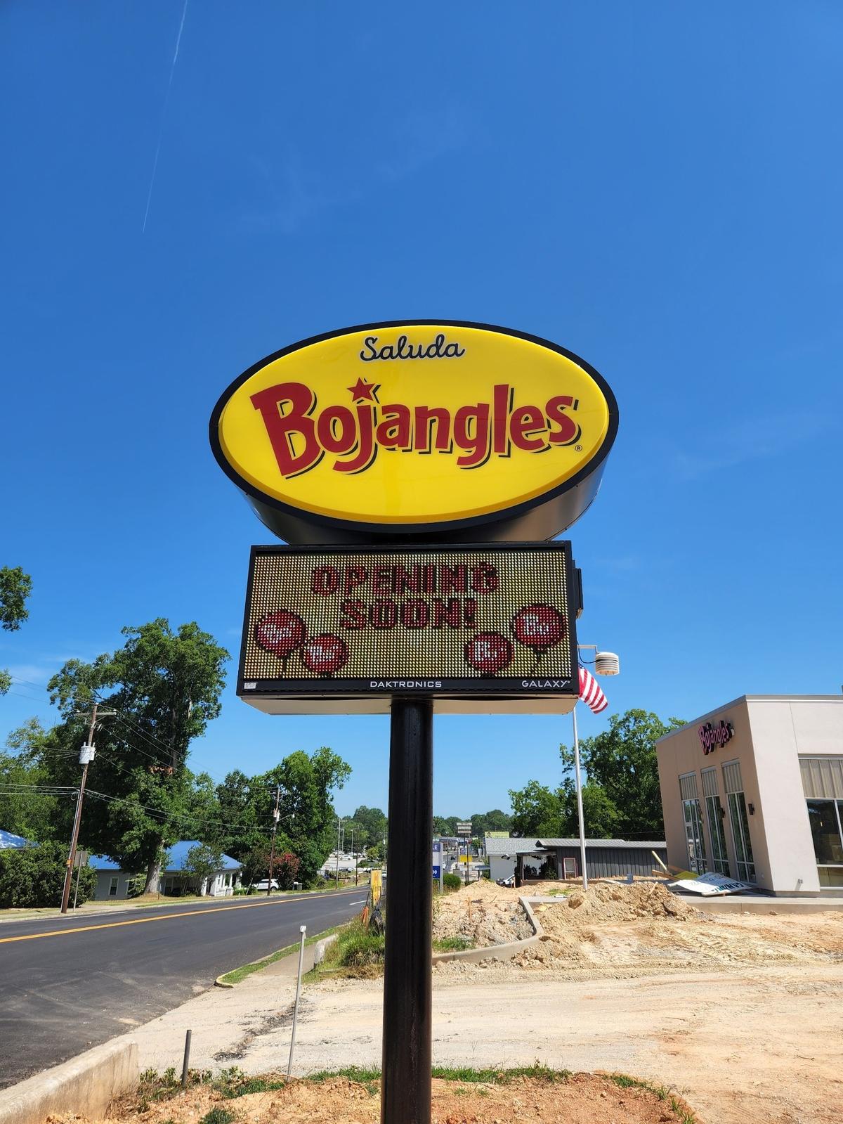 A new Bojangles restaurant is being constructed in Saluda, SC.