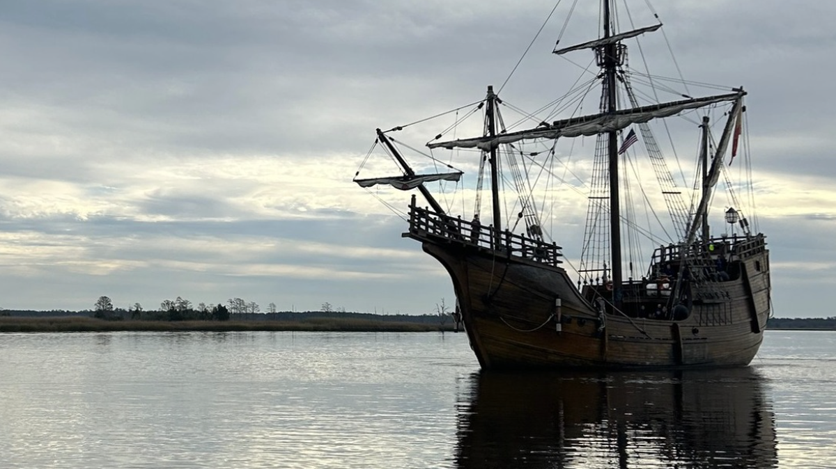 A replica of Magellan’s Trinidad in in Charleston June 12-16, 2024.